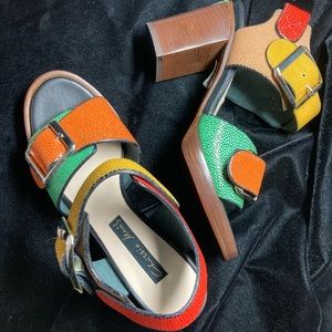 Chrissie Morris Colorblock heels